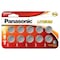 Panasonic 3V Coin Cell Battery Replaces ECR2016, BR2016, 208-202, 208-204, PK 10 CR2016PA/10BW - alternate 1